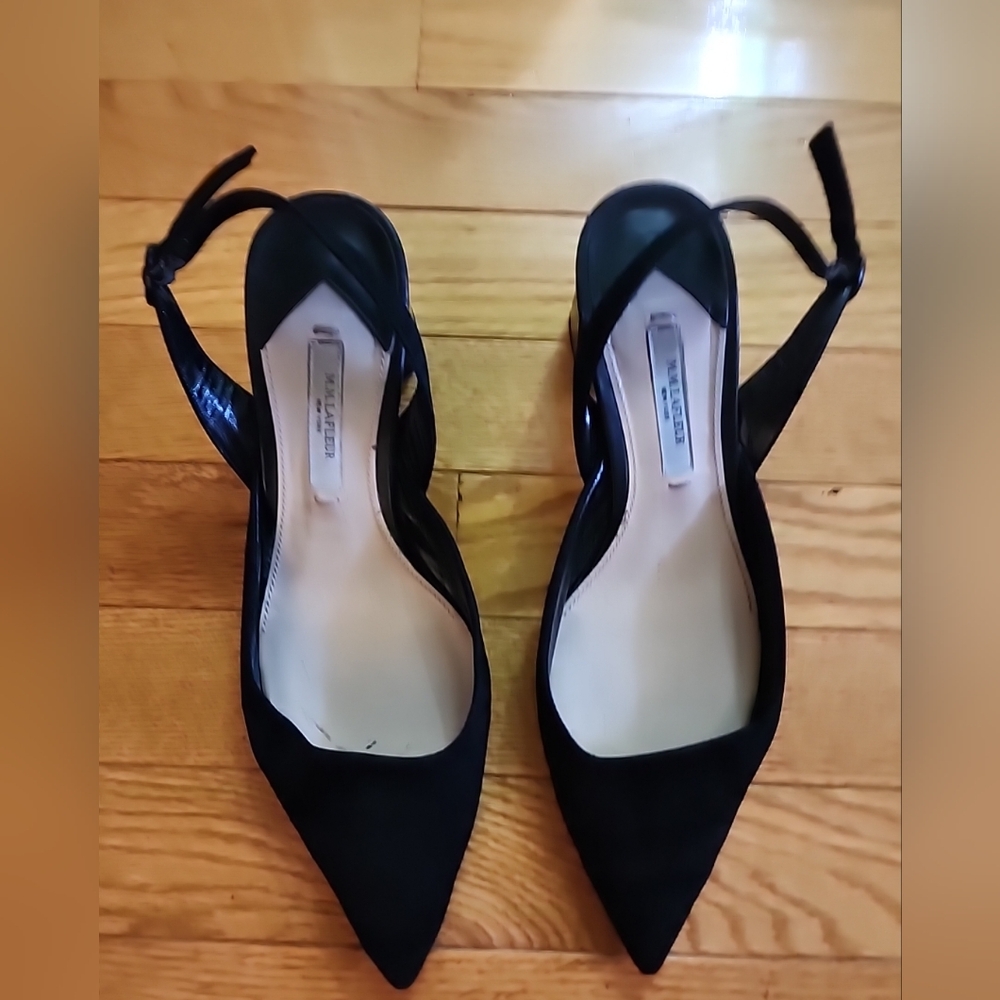 MM Lafleur Irene Black Leather Shoes